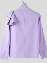 Men's Deconstructed Shawl Patchwork Casual Blazer SKUL43822