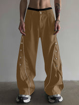 Mens Solid Color Deconstructed Long Pant SKUK76971