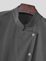 Men's Ruffle Hem Short Sleeve Blazer SKUL22526