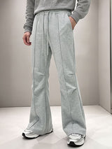 Men's Clean Fit Retro Heavyweight Drape Bell Bottom Full Length Pant SKUL84044