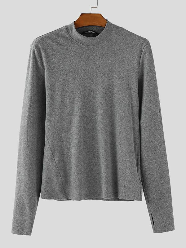 Men's Base Fingerless Long Sleeve T Shirt SKUL35127