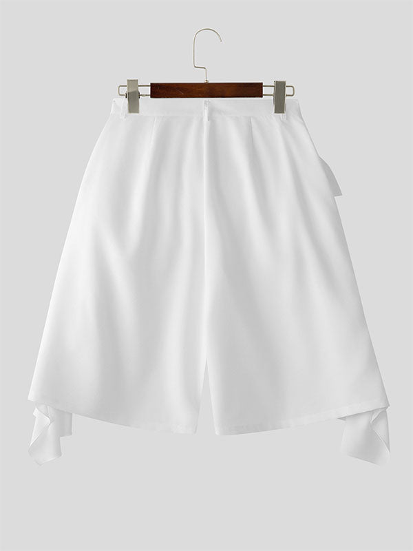 Mens Ruffled Trim Casual Cropped Pant SKUL09427