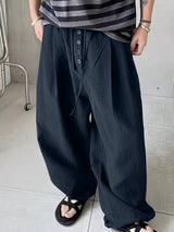 Mens Solid Color Textured Casual Pant SKUL18786