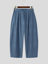 Men's Deconstructed Plaid Patchwork Wide Leg Pant SKUL51756