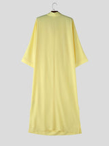 Men's Summer Beach Cowl Neck Kaftan Robe SKUL69663