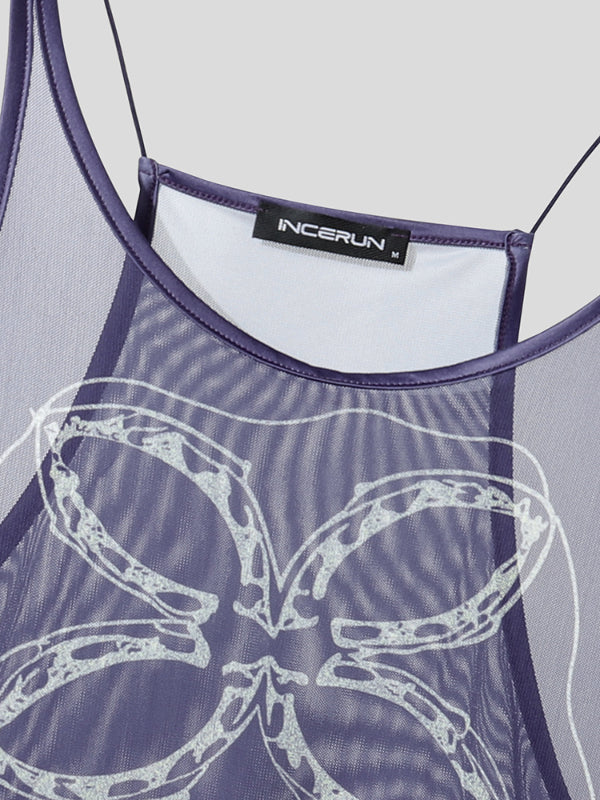 Mens Sheer Mesh Cami Tank SKUL23568