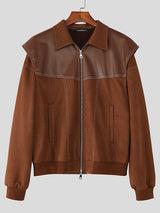 Men's Solid Color Casual Long Sleeve Jacket SKUL35103