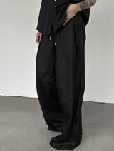 Mens Solid Color Relaxed Wide Leg Pant SKUK64179