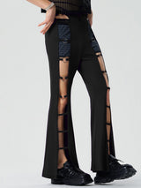 Mens Solid Cutout See Through Pants SKUK53642