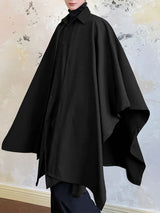 Men's Faux Two-Piece Design Loose Long Sleeve Shirt SKUL32950