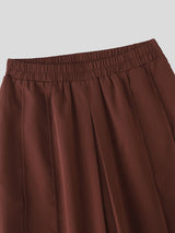 Men's Solid Color Layered Casual Pant SKUL29788