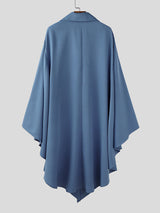 Men's Solid Long Lapel Cloak SKUL30453