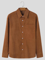 Mens Modern Minimalist Textured Long Shirt SKUK76353