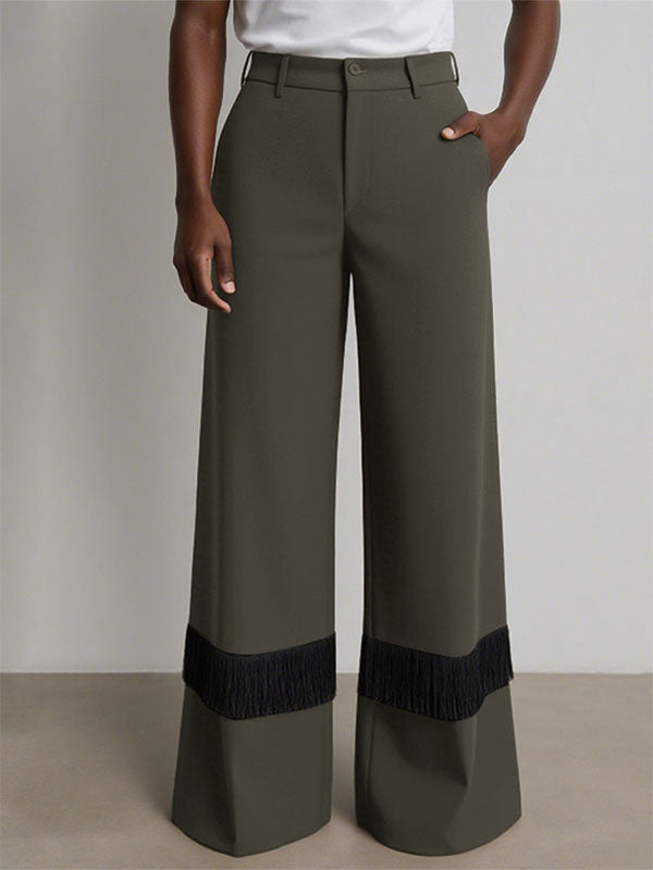 Men's Contrast Print Wide Leg Casual Pant SKUL26154