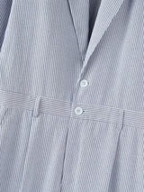 Mens Striped Casual Loose Long Sleeve Jumpsuit SKUL27277