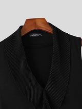 Mens Solid Color Textured V-Neck Tank SKUL09391