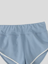 Men's High-Waisted Contrast Binding Scrunch Butt Short SKUL68420