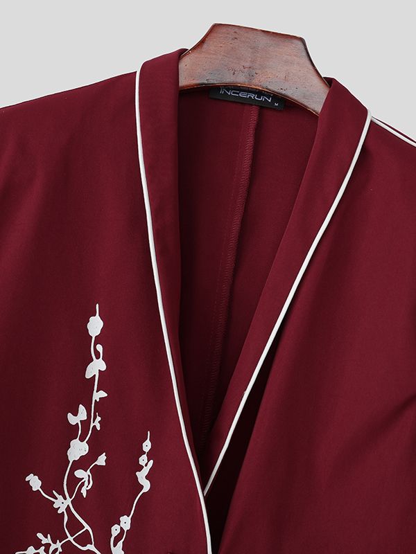 Men's New Chinese Style Frog Button Long Sleeve Cardigan SKUL37172