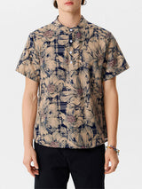 Mens Floral Cotton Linen Shirts SKUF47184