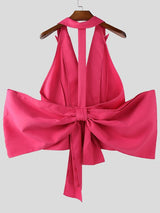 Men's Bow Tie Patchwork Deconstructed Waistcoat SKUL39006