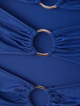 Men's Solid Color Cutout Slim Fit Bodysuit SKUL18647