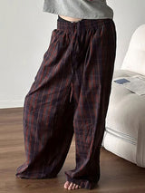 Mens Simple Solid Color Plaid Pant SKUK68201