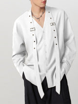 Mens Tie Design Long Sleeve Shirt SKUK80594