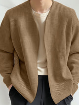 Mens Textured Casual Long Sleeve Jacket SKUK74665