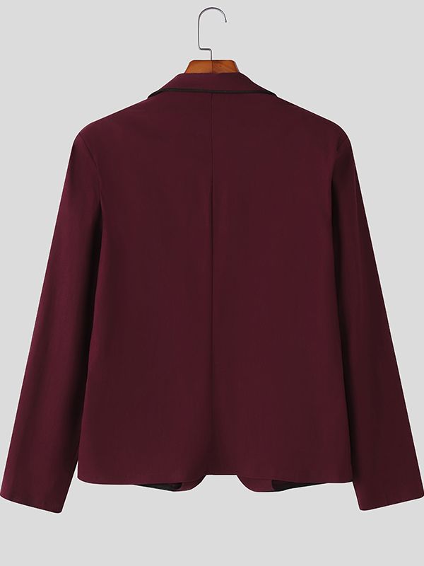 Men's Bold Edge Contrast Long Sleeve Blazer SKUL29610