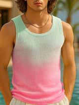 Mens Gradient Textured Casual Tank SKUL15039