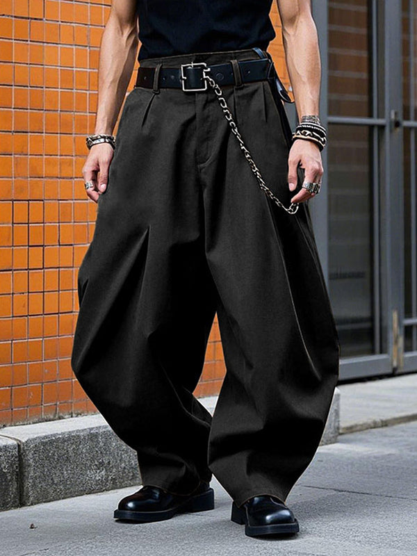 Mens Casual Solid Color Loose-Fit Pant SKUL02396