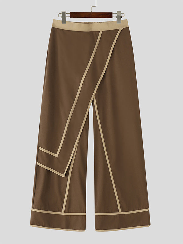 Men's Contrast Edge Layered Casual Pant SKUL25994