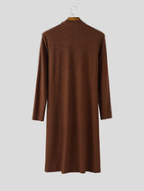 Men's Heart Hollow Textured Long Sleeve T-Shirt SKUL28401