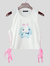 Men's Cartoon Print Cropped Tank SKUL20263