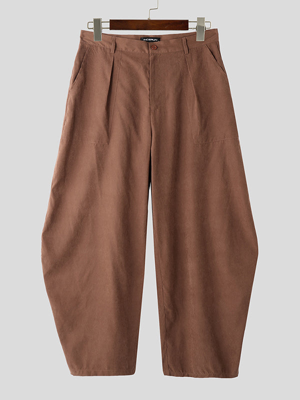 Mens Casual Solid Color Loose-Fit Pant SKUL02396