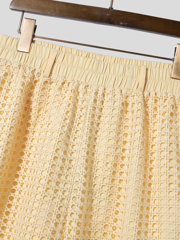 Men's Hollow Mesh Loose Casual Pant SKUL54676