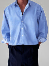 Men's Striped Casual Long Sleeve Shirt SKUL31498