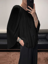 Men's Deconstructed Pleated Shawl Patchwork Tank SKUL56222