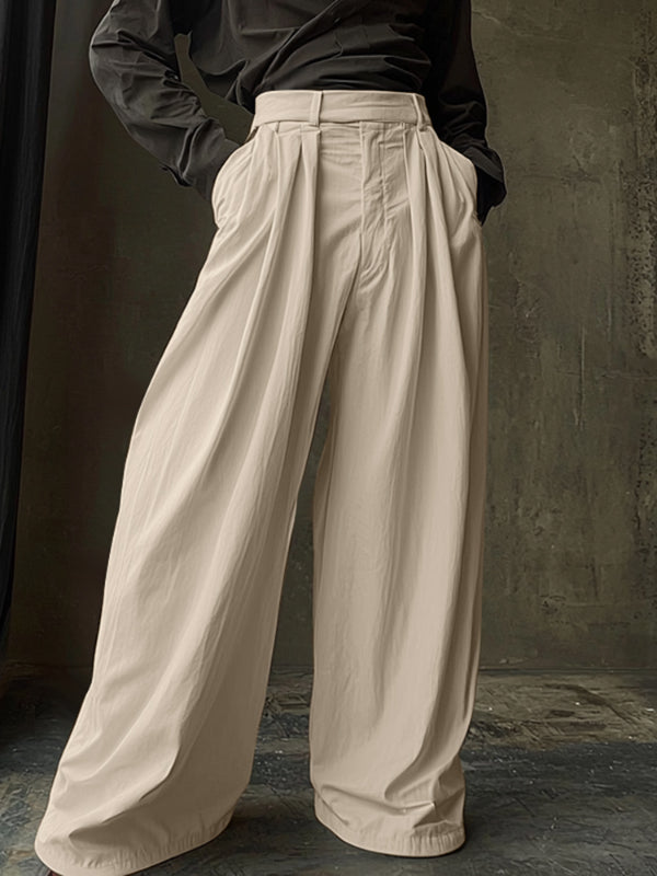 Mens Solid Color Minimalist Loose Casual Pant SKUL15581