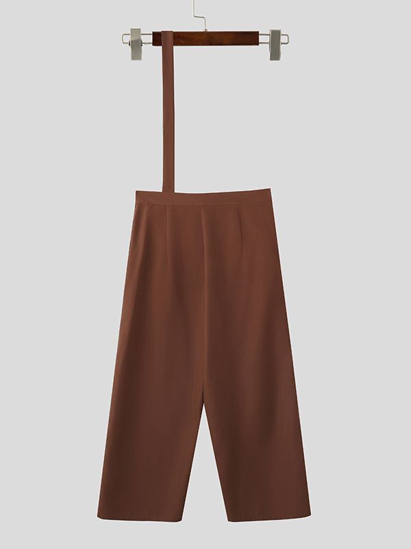 Men's Deconstructed Solid Color One Shoulder Jumpsuit SKUL51017