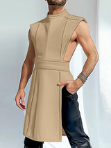 Mens Asymmetric Hem Design Sleeveless Tank SKUK90468