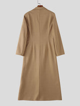 Men's Solid Color Slim Fit Long Sleeve Coat SKUL29760