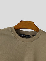 Mens 3D Floral Embroidery Short-Sleeve T-Shirt SKUL10796