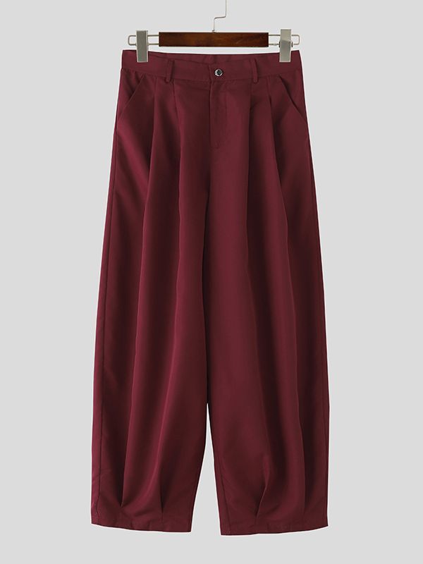 Men's Vintage Versatile Pleated Lantern Pant SKUL46295