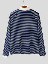 Men's Casual Striped Long Sleeve Shirt SKUL42533