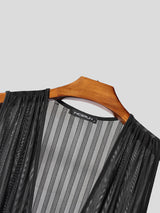 Men's Solid Sheer Casual Jumpsuit SKUL21184