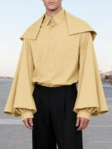 Men's Deconstructed Lantern Sleeve Shirt SKUL41153