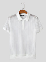 Mens Mesh See Through Short Sleeve Shirt SKUK55059