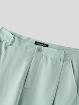 Mens Solid Color Loose Two Pieces Outfit SKUL18946