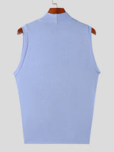 Mens Twist Design Knitted Stretch Tank SKUK73611